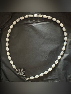 Bloodmilk Jewels *special* Petite Midwinter Rosary Mother of Pearl Moth strand